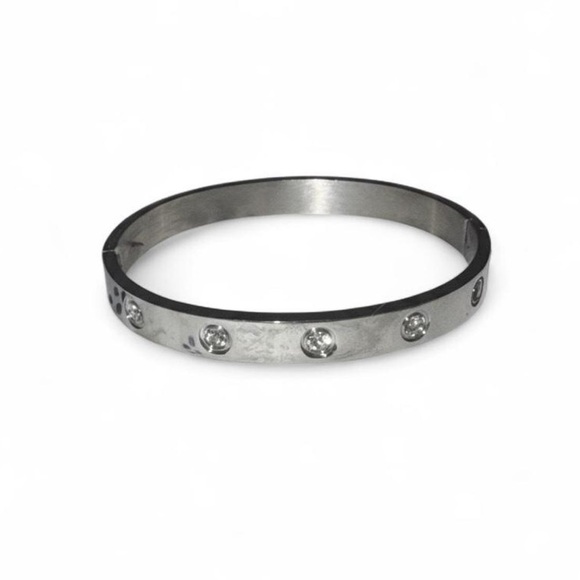 Small Business Jewelry - Sterling silver bracelet with studs